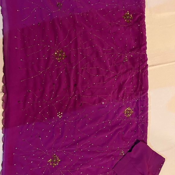 Purple Saree - Picture 2 of 2